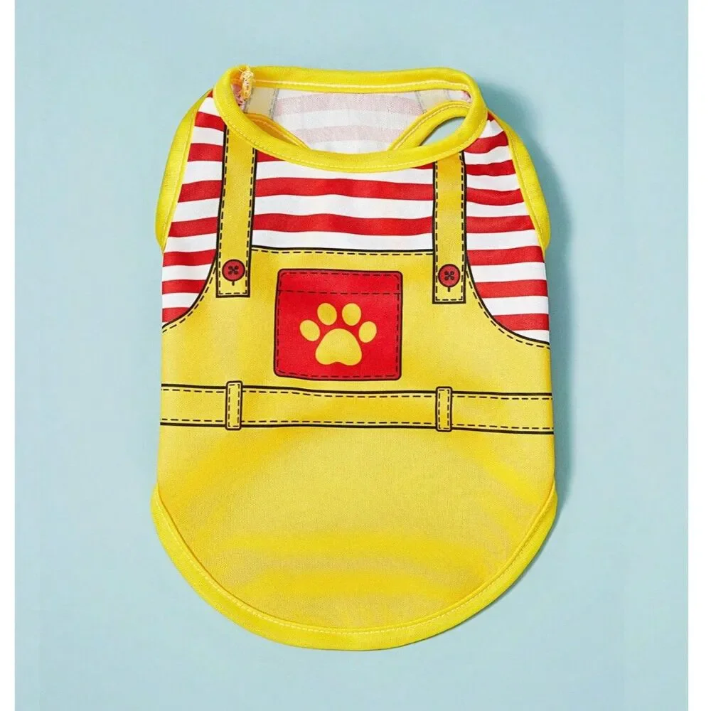 Dog Pet Ronald McDonald's Fast Food Shirt Graphic Prnt Costume Vest NWT Small